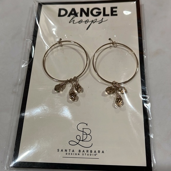 Dangle Hoops - Radiant Crystal / New in Package - Picture 3 of 4